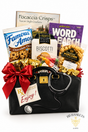 Care Package Gift Basket with Beez Teaz loose-leaf tea, local honey, chocolate truffles, gourmet snacks, playing cards and relaxation activity by BB Baskets Calgary