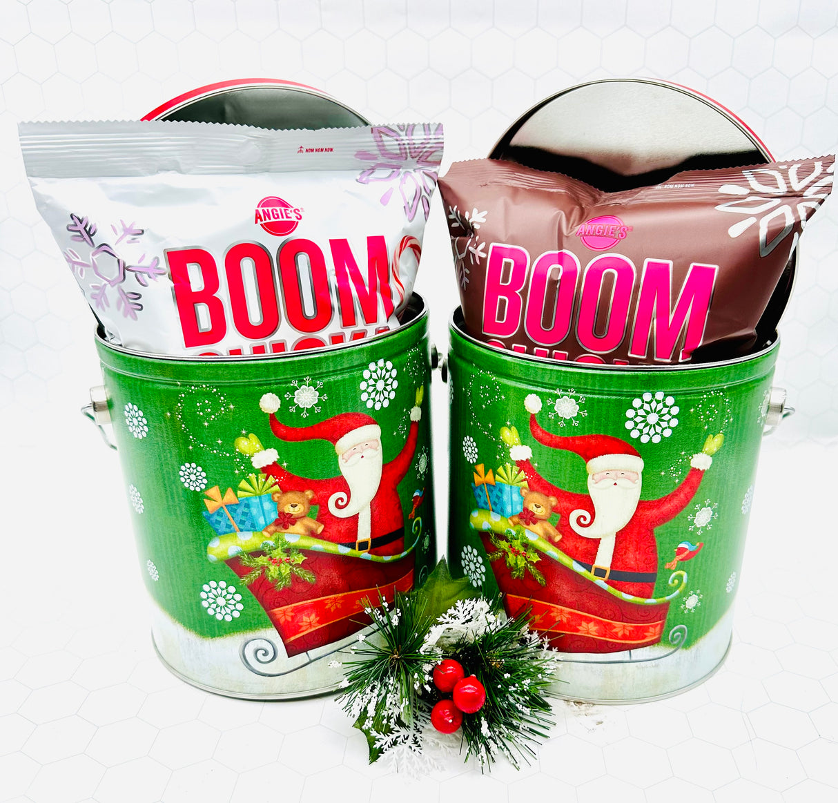 Popcorn Santa Tin